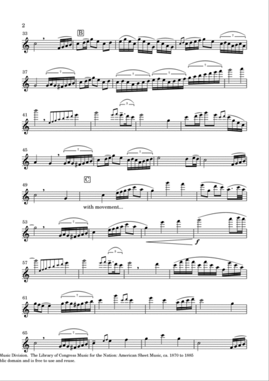 BEST VERSION Amazing Grace Flute Solo scores gallery preview page 2