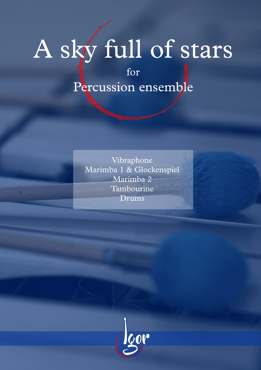 A Sky Full Of Stars Percussion Ensemble scores gallery preview page 1