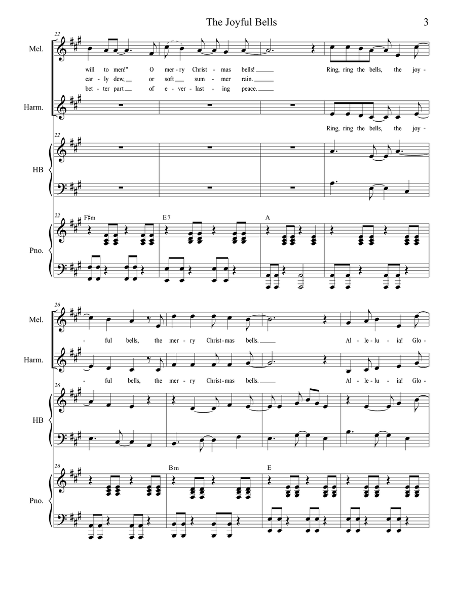 The Joyful Bells The Joyful Bells Choir scores gallery preview page 3