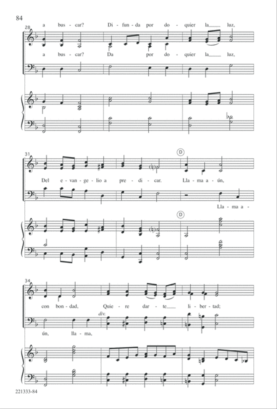 Siervos de Jesus 4-Part scores gallery preview page 88