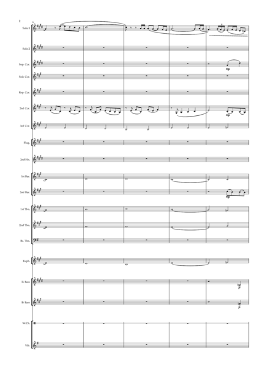 Tell Him - Score Only Tell Him - Score Only Brass Ensemble scores gallery preview page 2