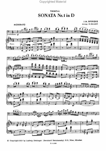 Sonata in Trinital Nr. 1 D-Dur