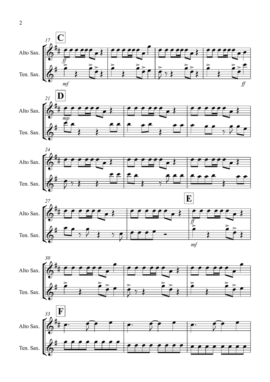 Under Pressure Under Pressure Woodwind Duet scores gallery preview page 2
