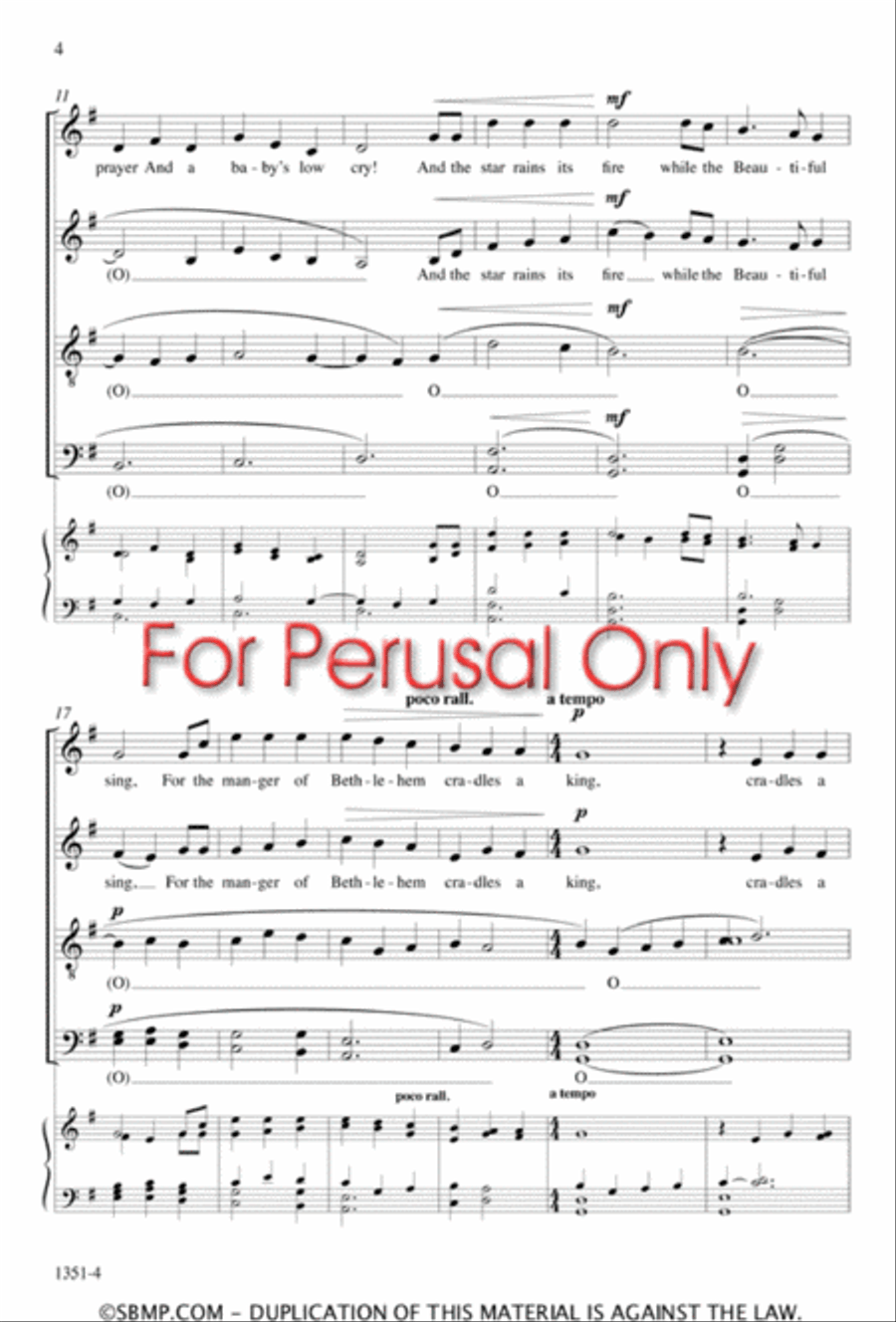The Beautiful Sing - SATB divisi Octavo Divisi scores gallery preview page 3