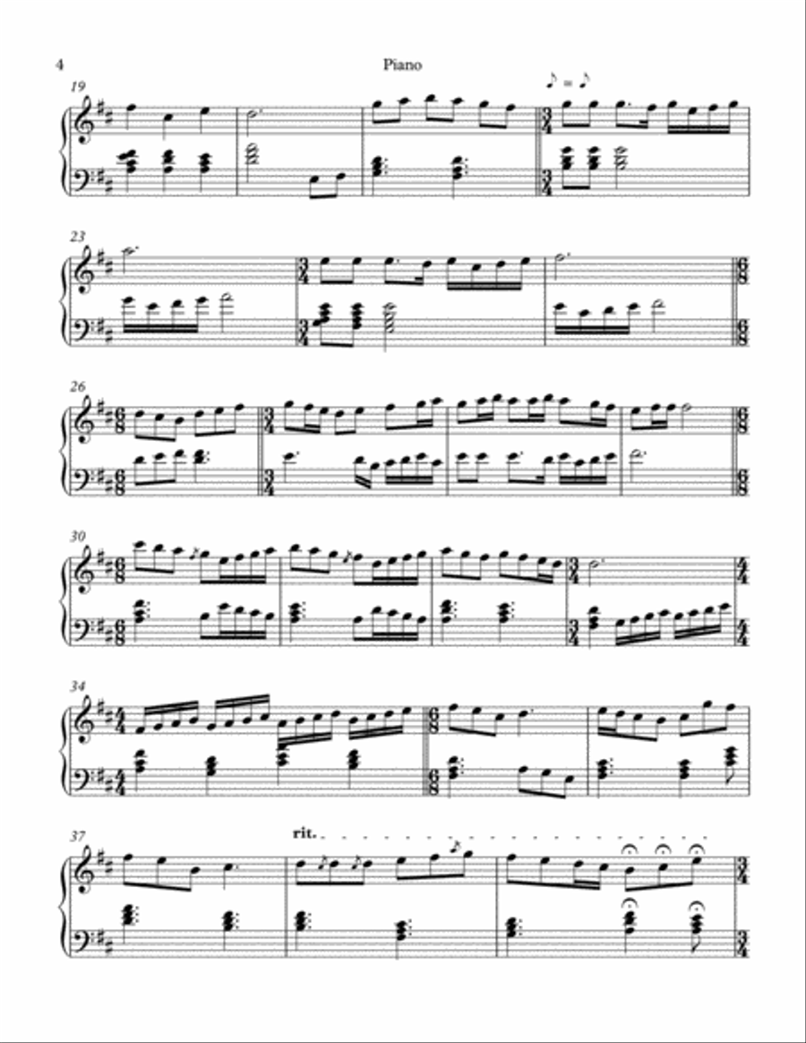 Prelude, Variation, and Dance Piano Solo scores gallery preview page 4