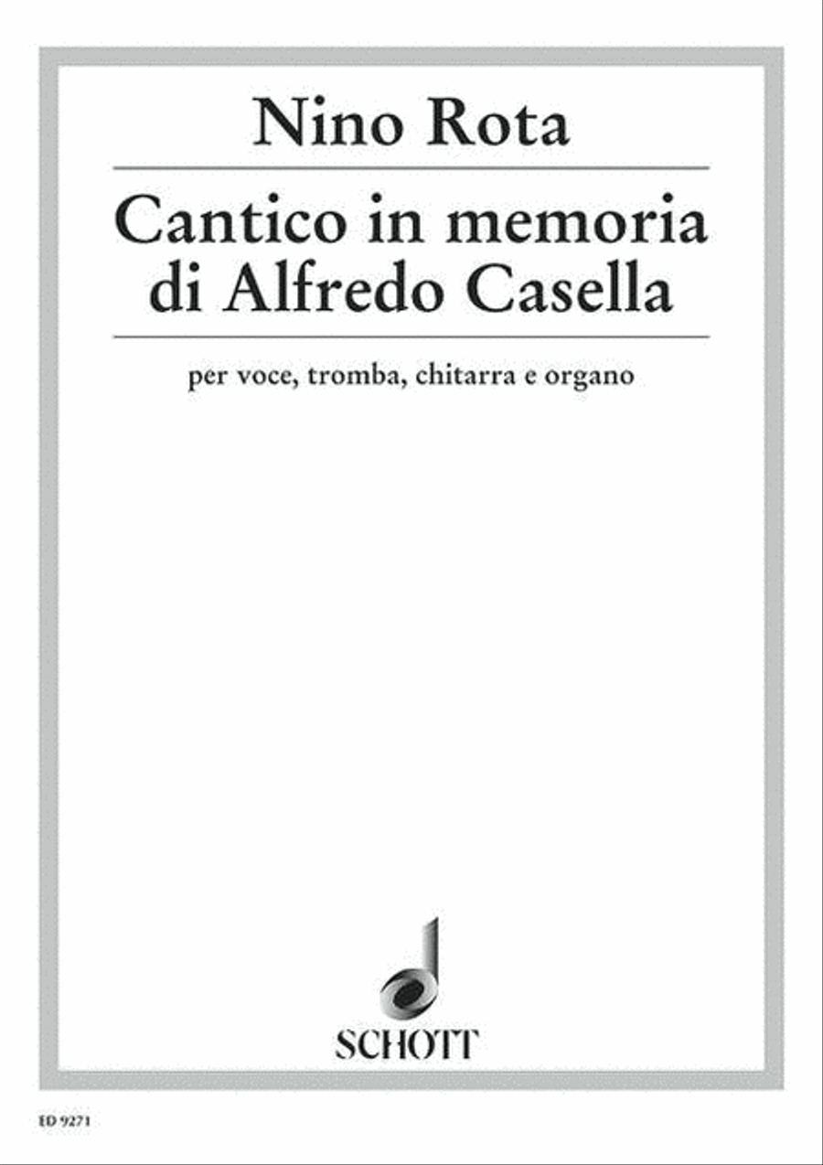 Cantico in memoria di Alfredo Casella Acoustic Guitar scores gallery preview page 1