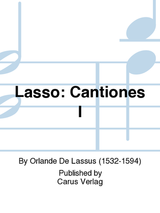 Book cover for Lasso: Cantiones I