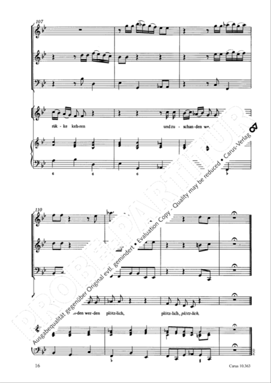 O Lord, punish me not (Ach Herr, strafe mich nicht) Soprano Voice scores gallery preview page 17