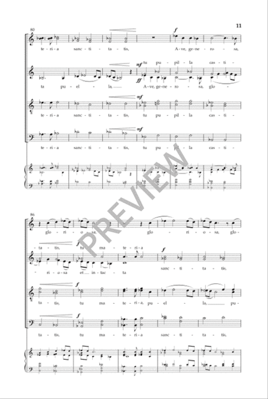Ave Generosa (SATB) Divisi scores gallery preview page 12