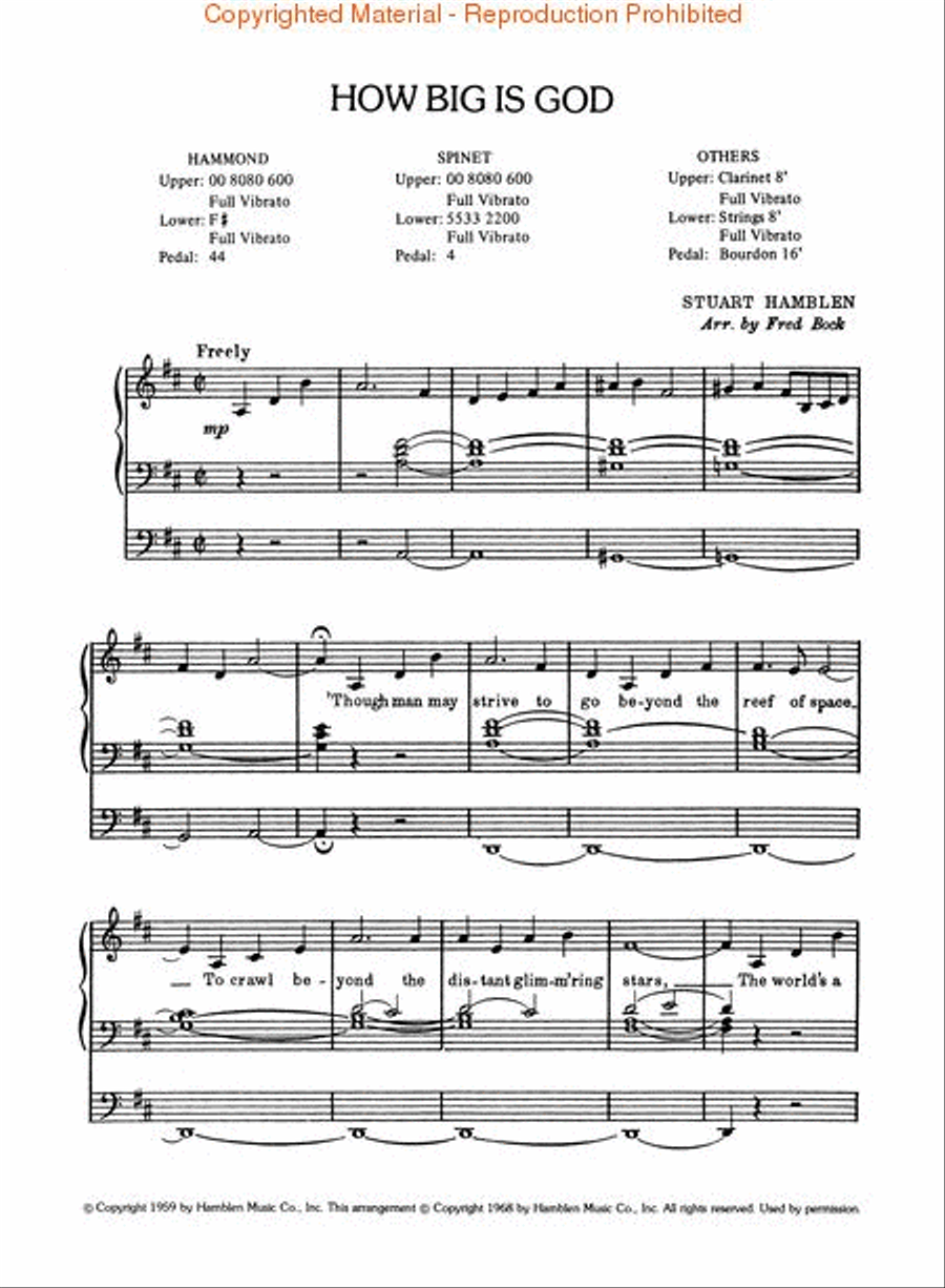 Fred Bock's Greatest Gospel Hits Organ scores gallery preview page 2
