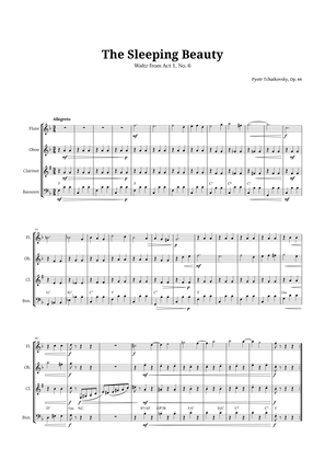 The Sleeping Beauty Waltz for Woodwind Quartet