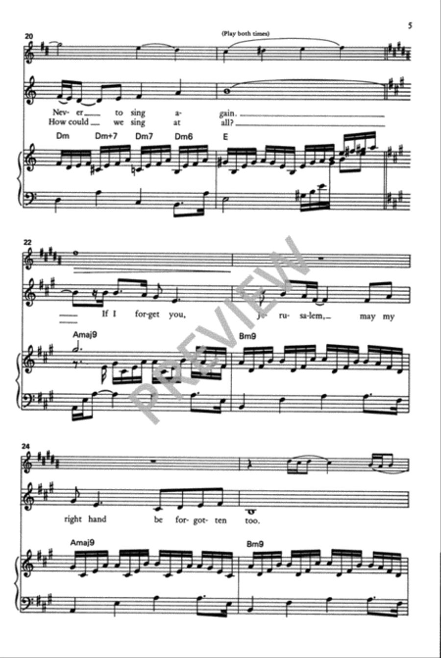 If I Forget You, Jerusalem Choir scores gallery preview page 6