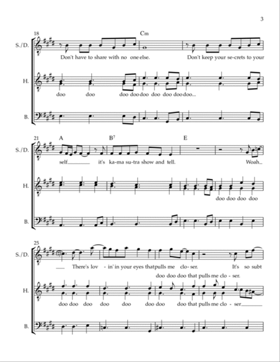 Marvin Gaye TTBB scores gallery preview page 3