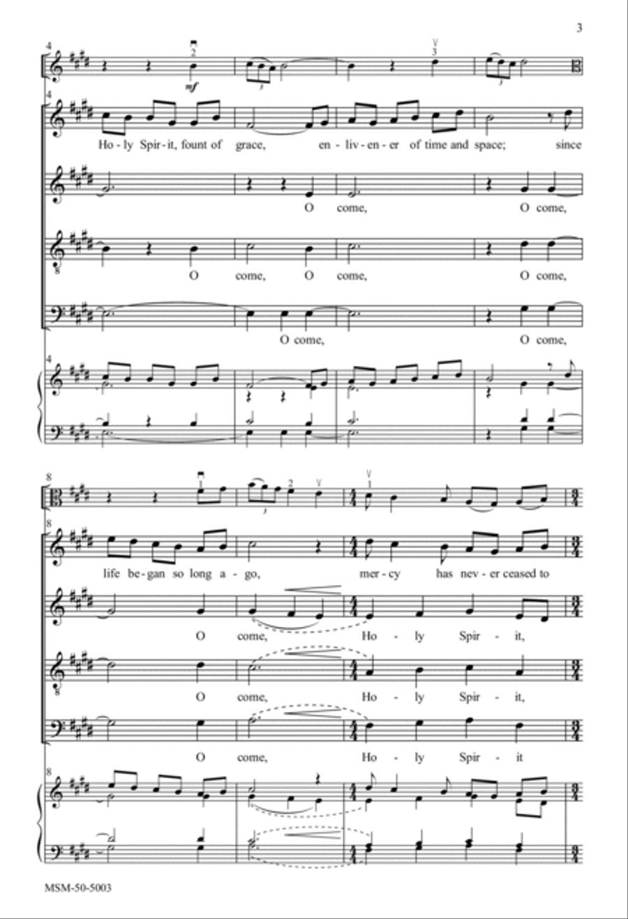 Hymn to the Spirit SSATBB scores gallery preview page 3