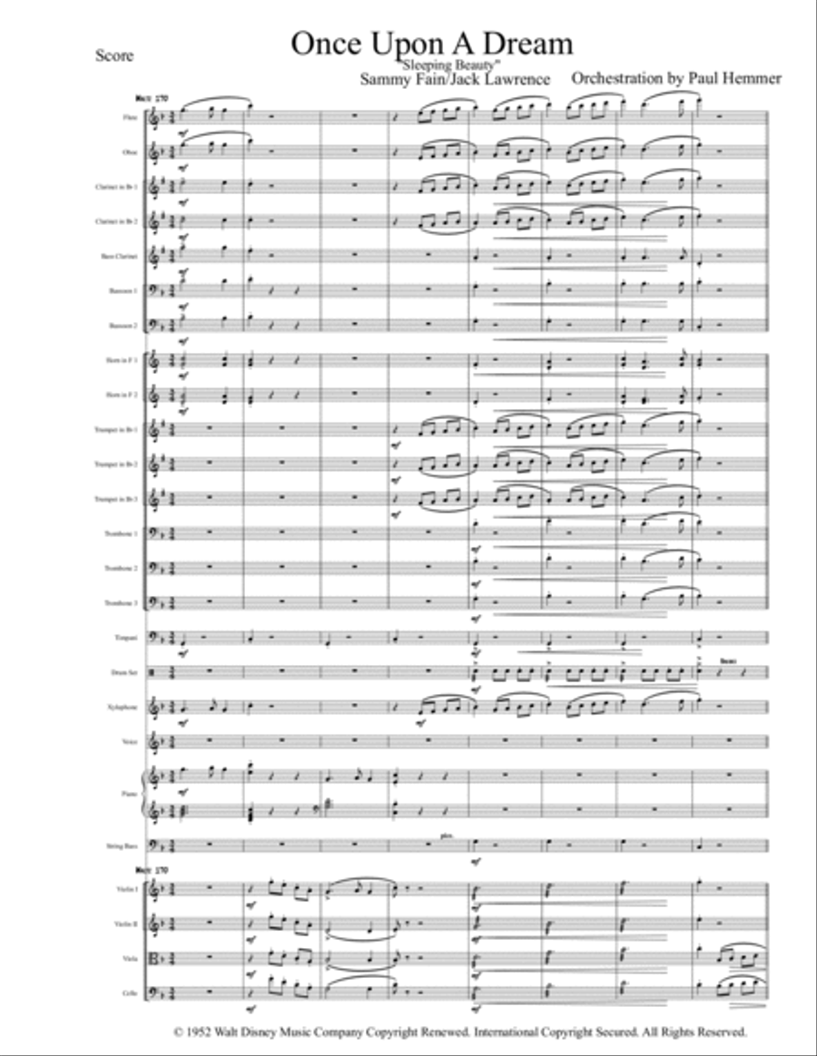 Once Upon A Dream Full Orchestra scores gallery preview page 2