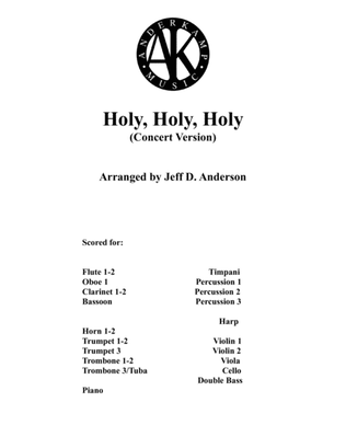 Book cover for Holy, Holy, Holy - instrumental for orchestra