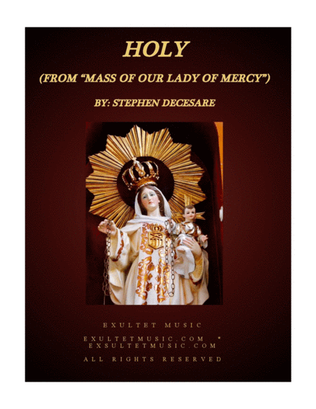 Book cover for Holy (from "Mass of Our Lady of Mercy")