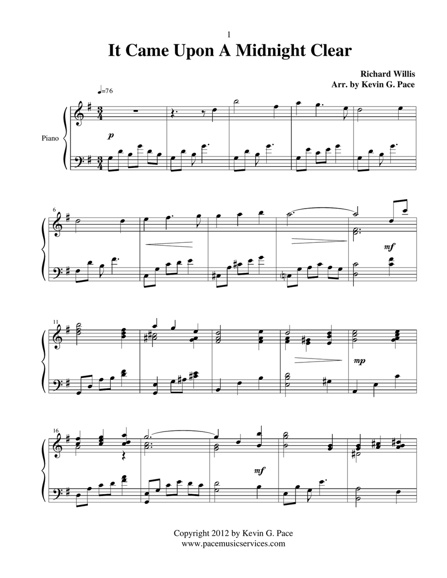 Sacred Hymn Arrangements for Piano - Christmas Piano Solo scores gallery preview page 4