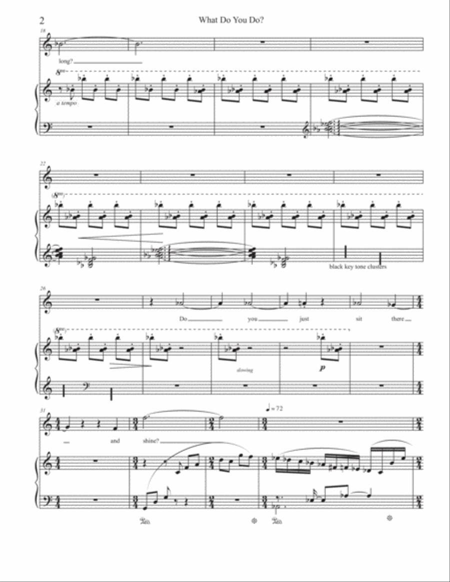 What Do You Do? Voice Solo scores gallery preview page 2