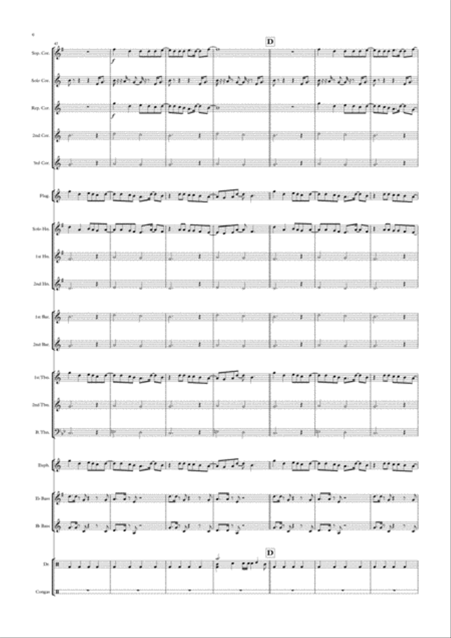 Cheerleader Brass Ensemble scores gallery preview page 6