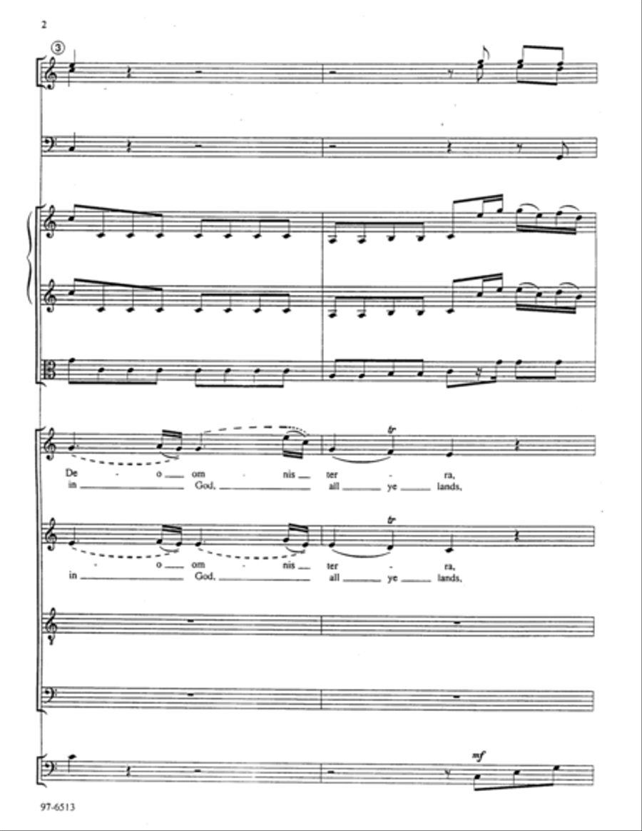Jubilate Deo / O Be Joyful (Full Score) 4-Part scores gallery preview page 3