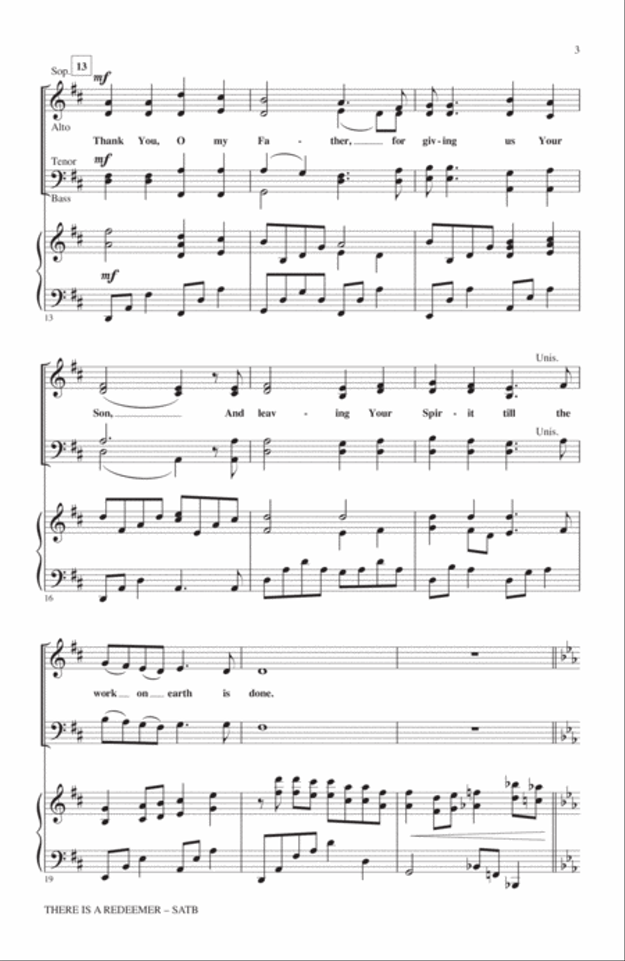 There Is A Redeemer 4-Part scores gallery preview page 2