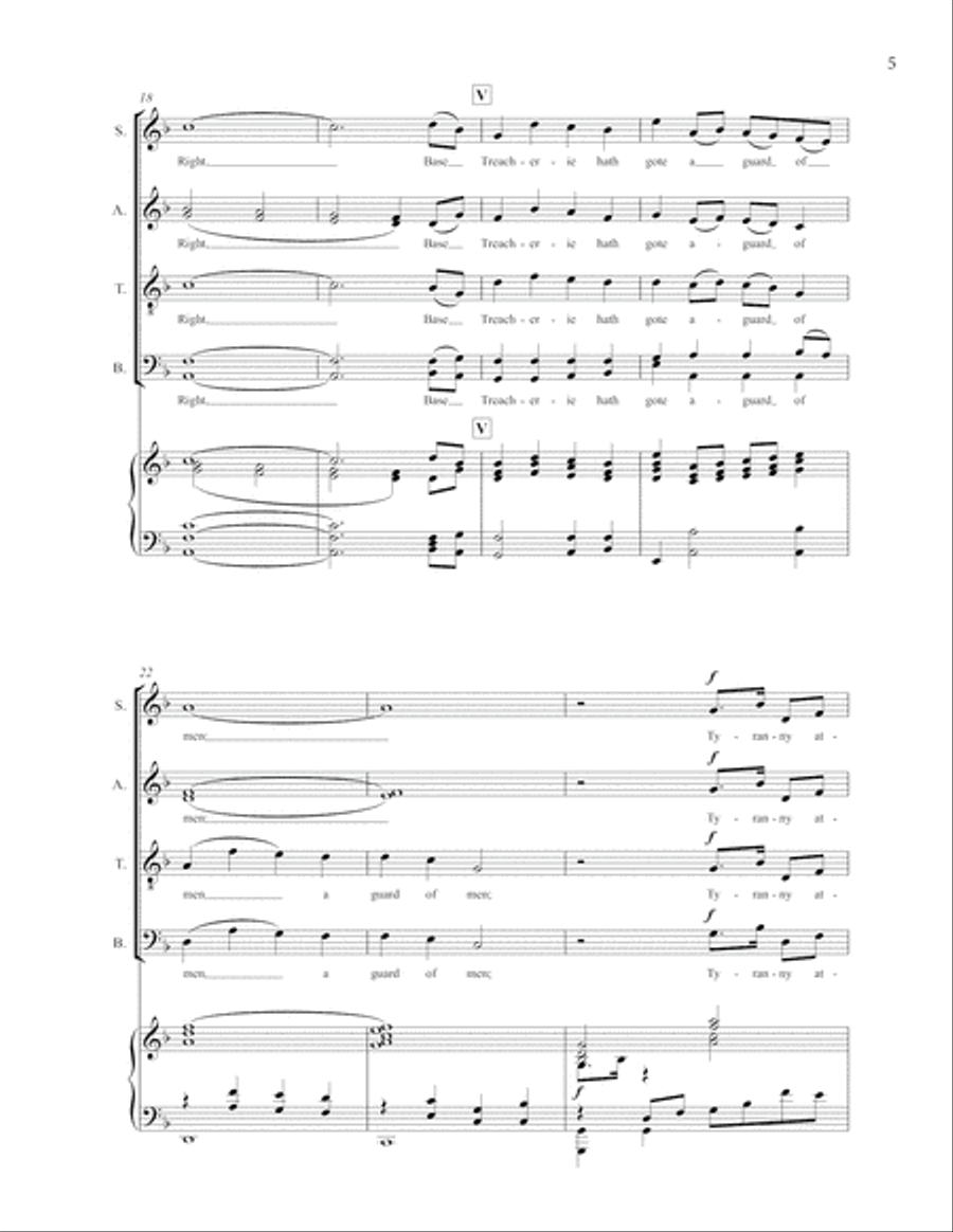 Chorale: His Paths Are Peace from Invictus: A Passion 4-Part scores gallery preview page 6