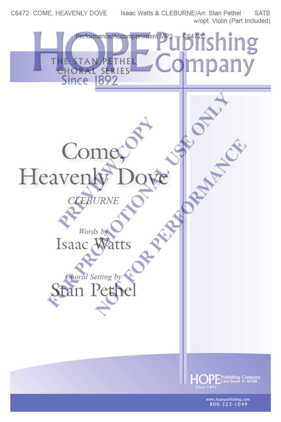Come, Heavenly Dove Come, Heavenly Dove Choir scores gallery preview page 2