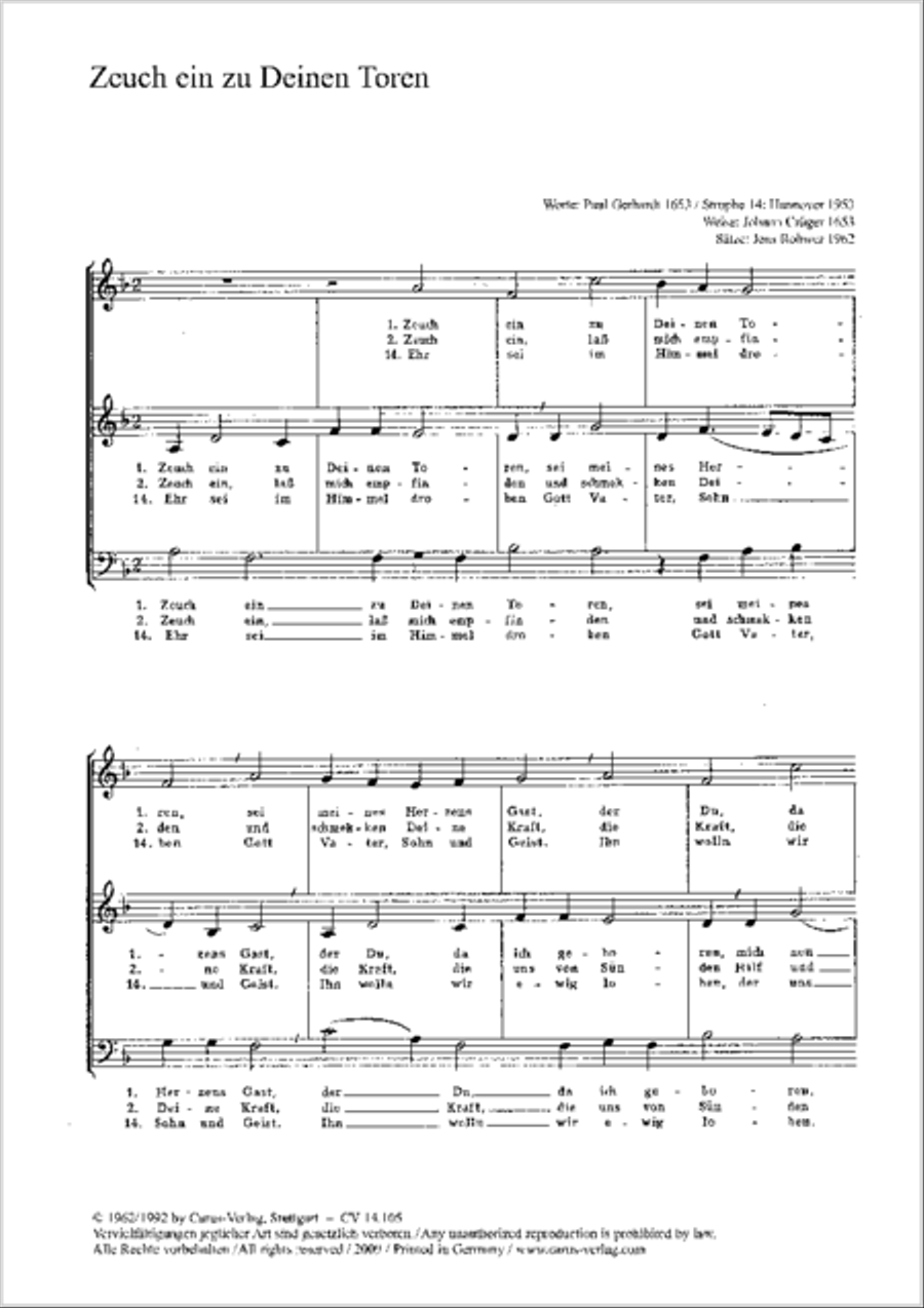 Zeuch ein zu deinen Toren SA scores gallery preview page 6