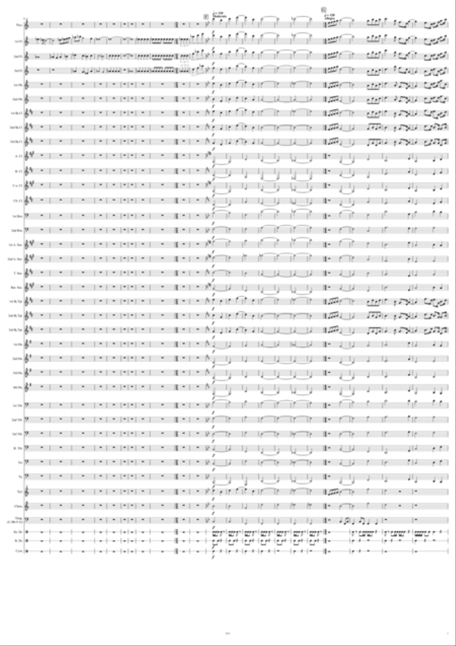 A Drift in Time and Space Concert Band scores gallery preview page 5