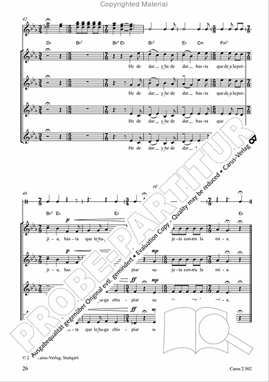Makumbebe II. Latin American Choral Repertoire. Carmina mundi. Music + CD Choir scores gallery preview page 27