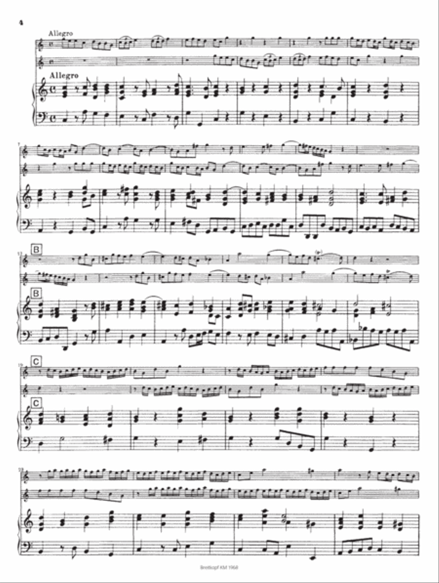 Trio Sonata in C major Trio Sonata in C major Score scores gallery preview page 3