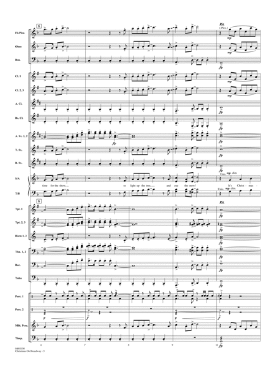 Christmas on Broadway - Full Score Choir scores gallery preview page 3