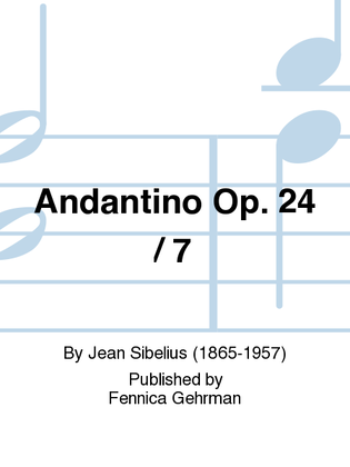 Book cover for Andantino Op. 24 / 7