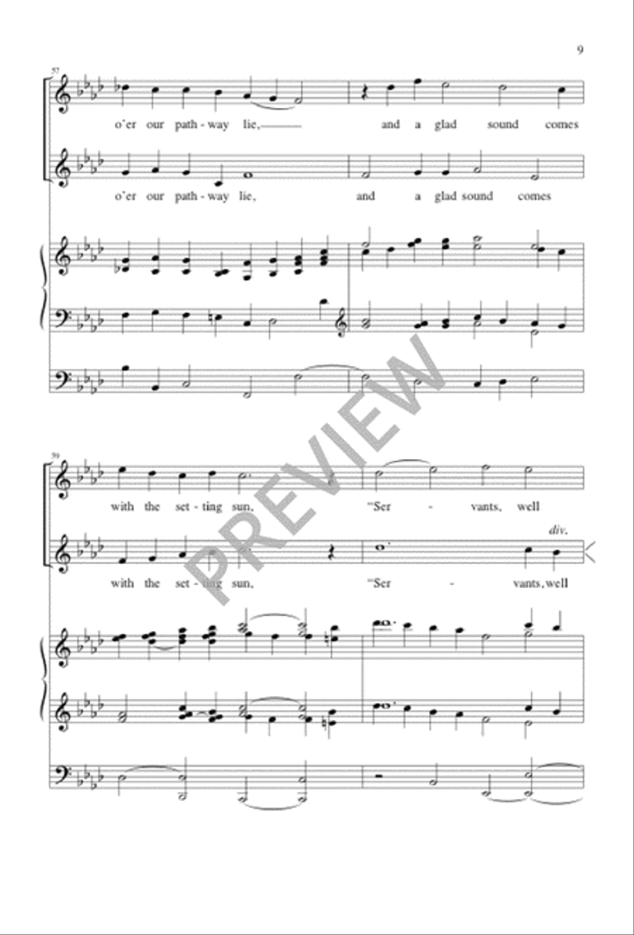 Come, Labor On 4-Part scores gallery preview page 8