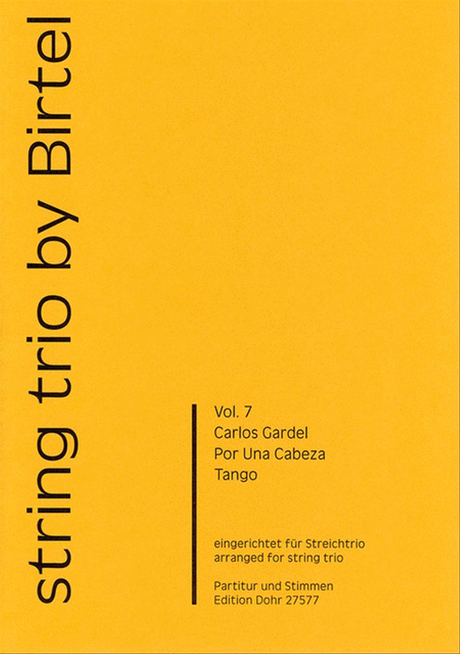 Por una Cabeza -Tango- (für Streichtrio) String Trio scores gallery preview page 1