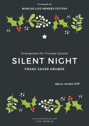 Book cover for Silent Night - Trumpet Quartet