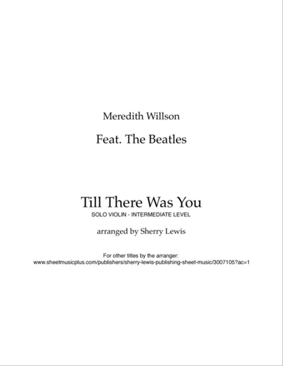 Till There Was You Violin Solo scores gallery preview page 2