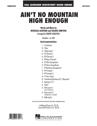 Book cover for Ain't No Mountain High Enough - Full Score