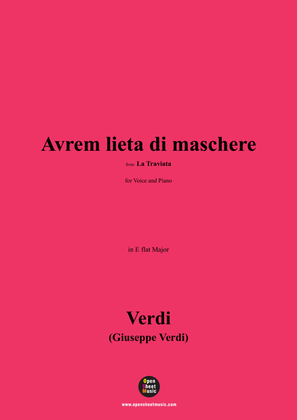 Verdi-Avrem lieta di maschere(Finale II),Act 2 No.11,in E flat Major
