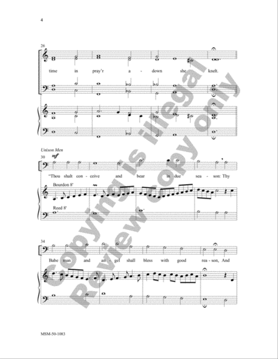 The Annunciation 4-Part scores gallery preview page 4