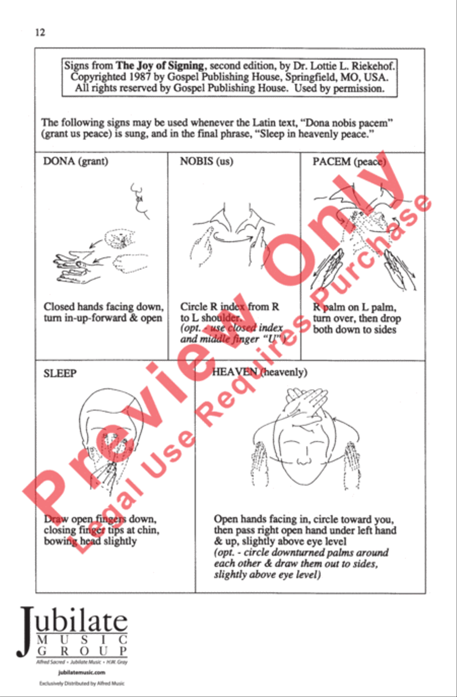 Christmas Peace Canon 4-Part scores gallery preview page 12