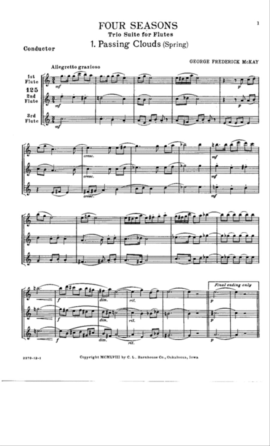 Four Seasons Four Seasons Flute Trio scores gallery preview page 2