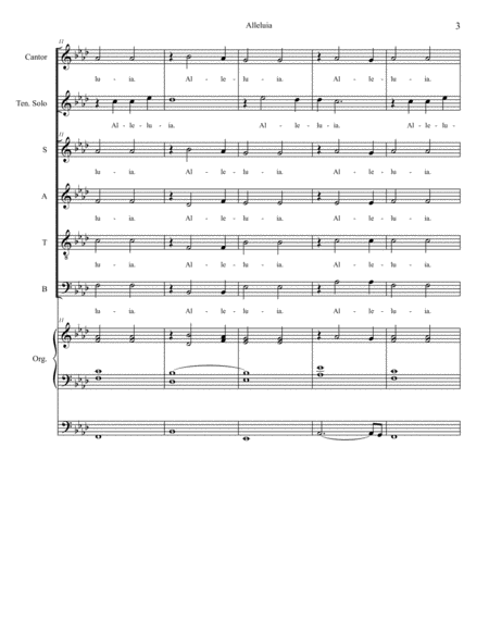 Alleluia (from "Mass of Saint Michael" - Choir/Vocal Score) image number null