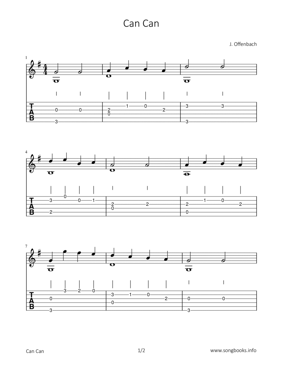 Can Can Chamber Music scores gallery preview page 1