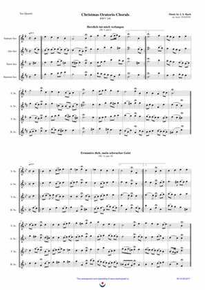 Christmas Oratorio Chorals (J.S. Bach)