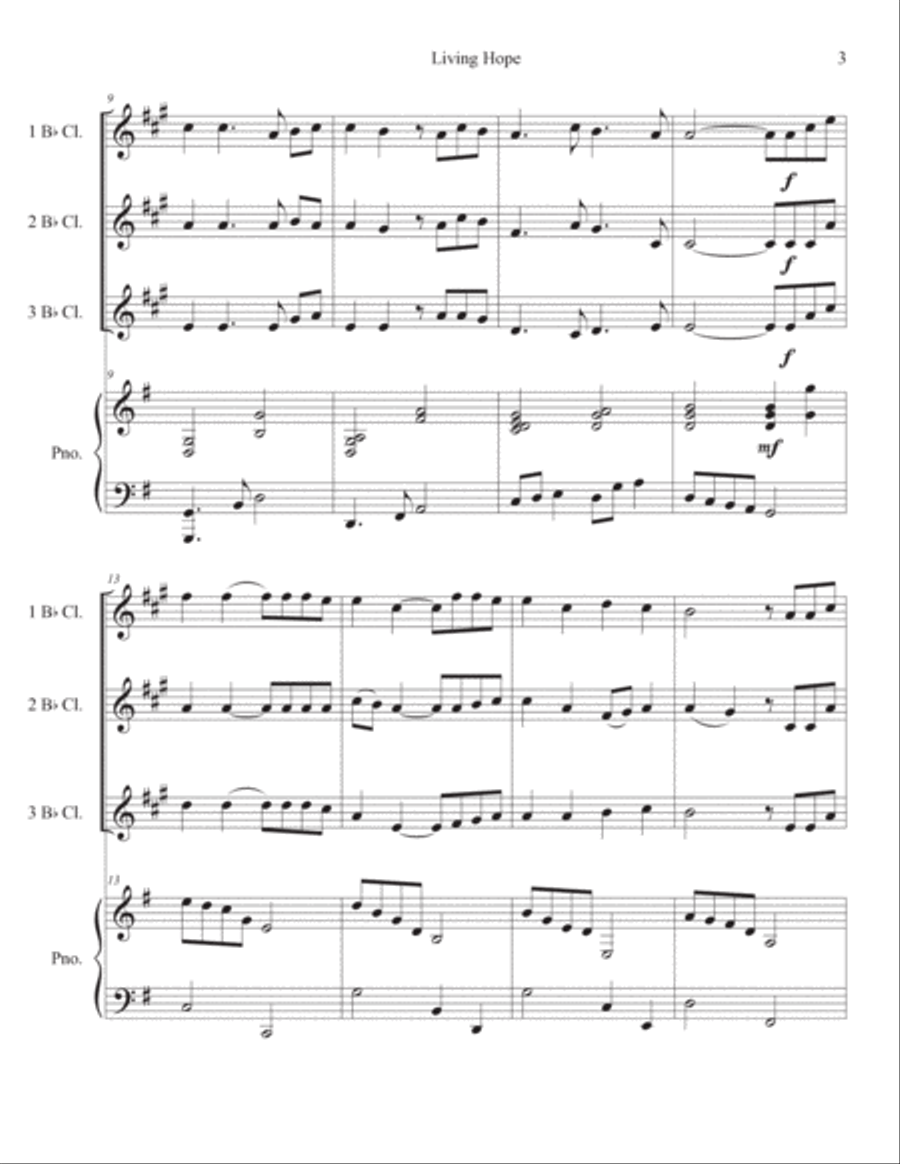 Living Hope Small Ensemble scores gallery preview page 3