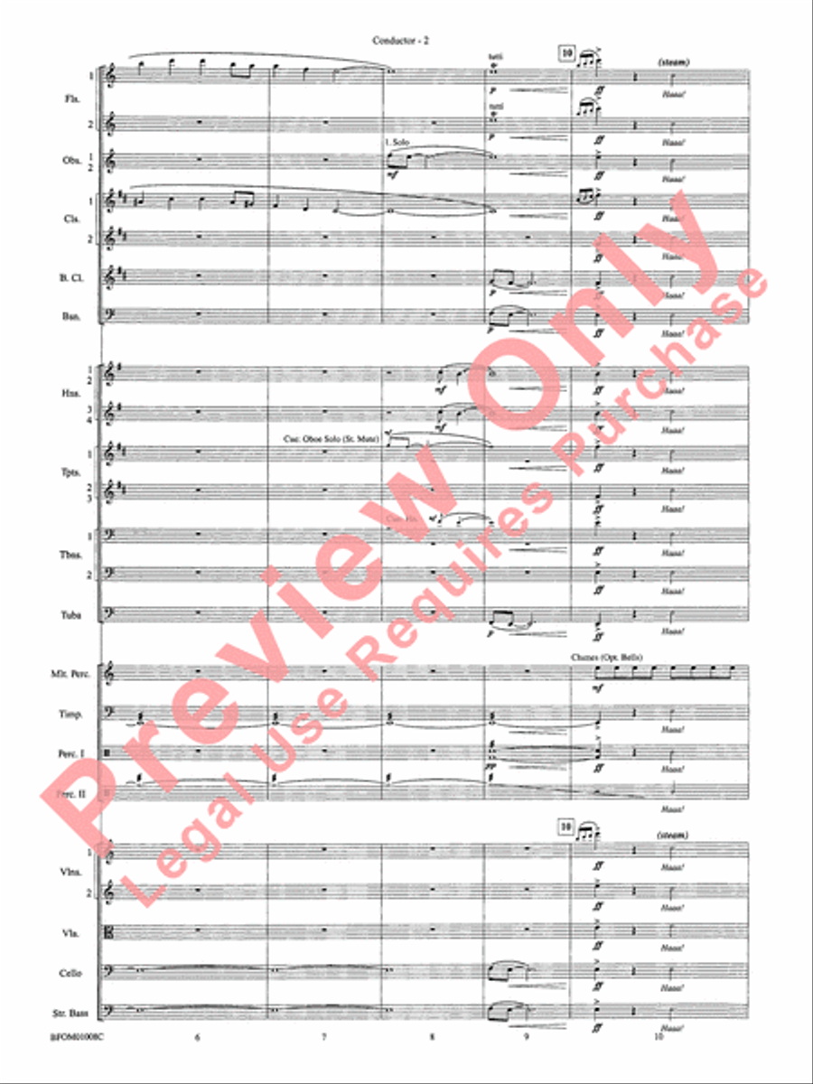 The Great Locomotive Chase Full Orchestra scores gallery preview page 9