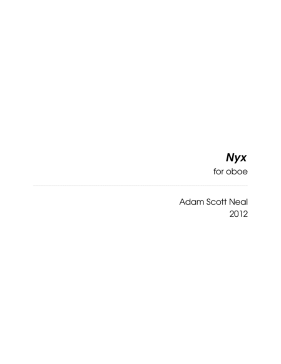Nyx Oboe Solo scores gallery preview page 3