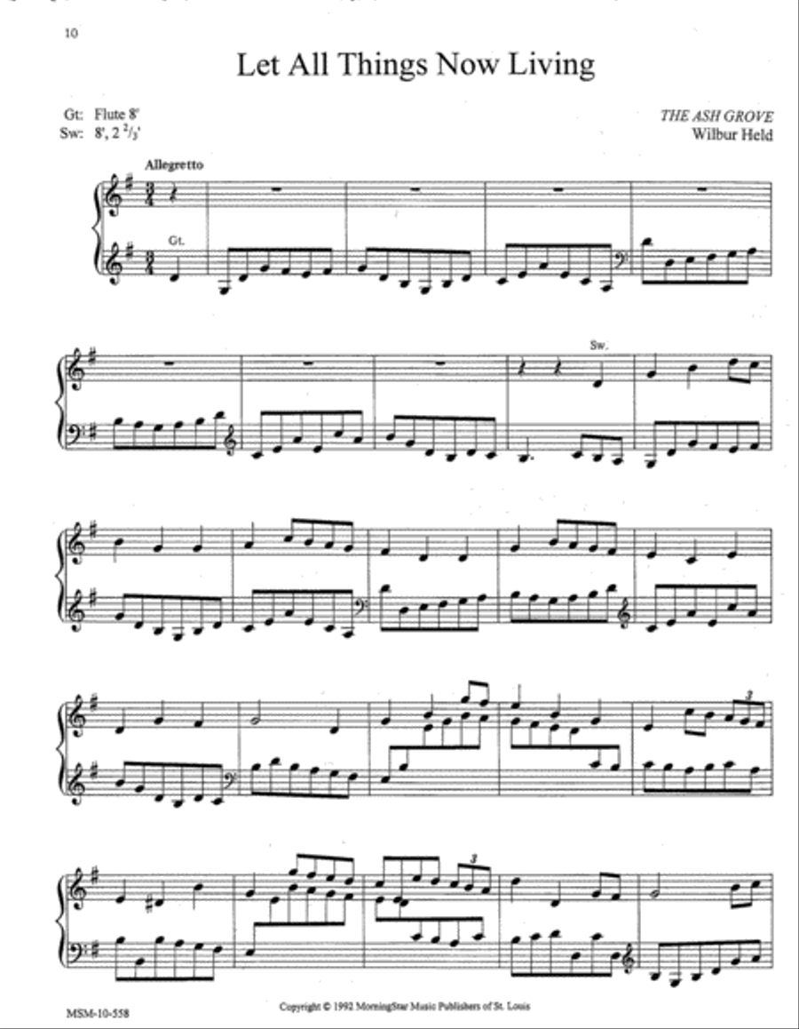 Music for Manuals - General and Fall Festivals Organ scores gallery preview page 4